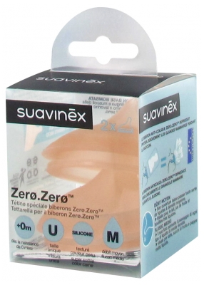 Suavinex Zero.Zero Medium Flow Teat 0 Miesięcy i Więcej