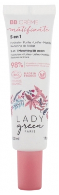 Lady Green 5-in-1 Mattifying BB Cream Organic 30ml