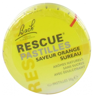 Rescue Bach Pastiller Hyldeblomst Appelsin Smag 50 g