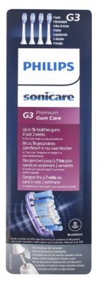 Philips Sonicare G3 Premium Gum Care HX9054 4 Têtes de Brosse - Couleur : Blanches