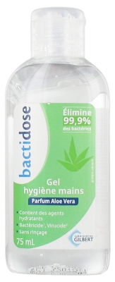 Gilbert Bactidose Gel Hygiène Mains 75 ml - Parfum : Aloe Vera