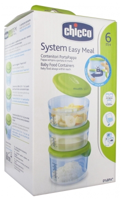 Chicco System Easy Meal Baby Food Containers 6 Months and +