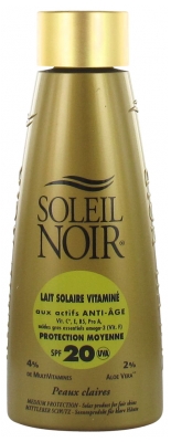 Soleil Noir Vitaminised Sun Milk Medium Protection SPF20 150ml