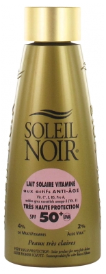 Soleil Noir Lait Solaire Vitaminé Très Haute Protection SPF50+ 150 ml