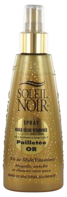 Soleil Noir Spray Huile Sèche Vitaminée Paill e Or 150 ml