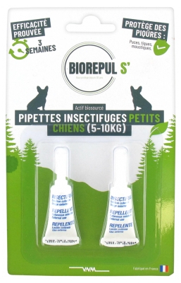 Biorepul s' Pipettes Insectifuges Petits Chiens 5-10 kg