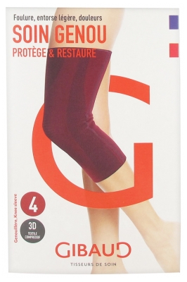 Gibaud Opaska na Kolano Knee Care Red - Rozmiar: Rozmiar 4