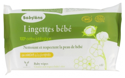Laboratoire CCD Babyléna Organic Baby Wipes 60 Wipes