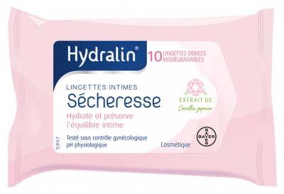 Hydralin Dryness Intimate Wipes 10 Wipes