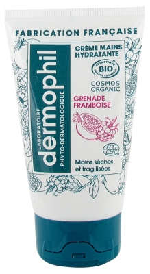 Dermophil Indien Crème Mains Hydratante Bio 50 ml - Senteur : Grenade framboise