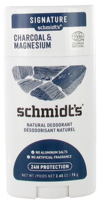 Schmidt's Signature Désodorisant Stick Naturel Charbon et Magnésium 75 g