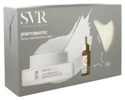 SVR Biotic Pepti Smoothing Regenerating Matte Gel 50ml + [C] Ampoule Anti-Ox Radiance Concentrate 10ml & Guasha Free
