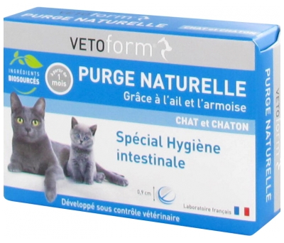 Vetoform Natural Purge Cat and Kitten 20 Tablets