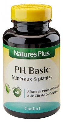 Natures Plus PH Basic Minerals & Plants 60 Vegetable Capsules (to consume preferably before the end of 08/2022)