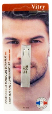 Vitry Men Care Coupe-Ongles Manucure Extra-Plat Inox