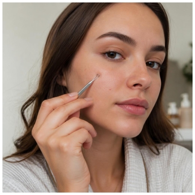 Vitry Menhir Face Care Extraktor komedonů - Čistič uší z nerezové oceli