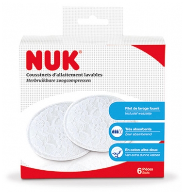 NUK Washable Breast Pads 6 Pads