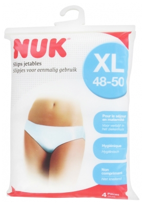 NUK Vienkartiniai Apatiniai Drabužėliai 4 Vnt. - Dydis: XL (48-50)