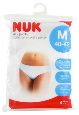Slips Descartáveis NUK 4 Peças - Tamanho: M (40-42)