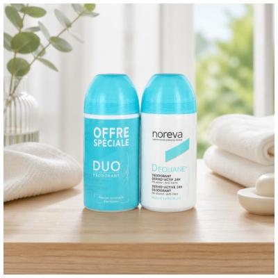 Noreva Deoliane Déodorant Dermo-Actif 24H Lot de 2 x 50 ml