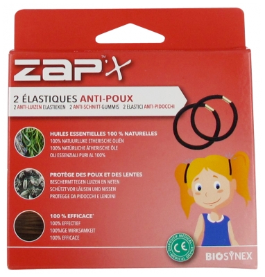 Biosynex Zap'x Anti-Lice Elastic 2 Hair Elastics