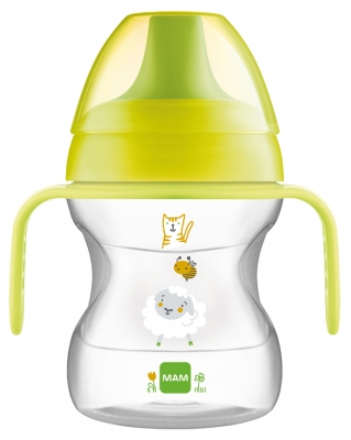 MAM Comme un Grand Cup With Handles 190ml 6 Months + - Colour: Green 1