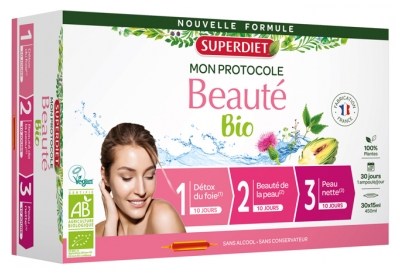 Superdiet Organic Beauty Protocol 30 Phials
