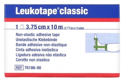 Essity Leukotape Nastro Adesivo non Elastico Classico 3,75 cm x 10 m - Colore: Verde