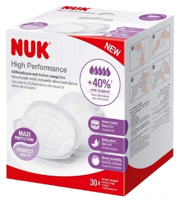 NUK High Performance Breastfeeding Breastpads 30 Breastpads