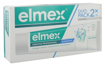 Elmex Sensitive Professional Blancheur Lot de 2 x 75 ml