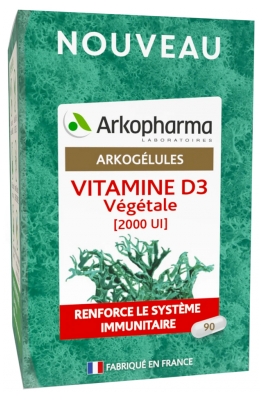 Arkopharma Arkogélules Vitamine D3 Végétale 90 Gélules