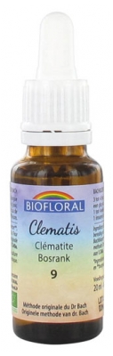 Biofloral Bach Flower Remedies 09 Clematis Organic 20 ml