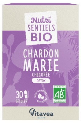 Vitavea Nutri'Sentiels Milk Thistle Chicory Organic 30 Capsules