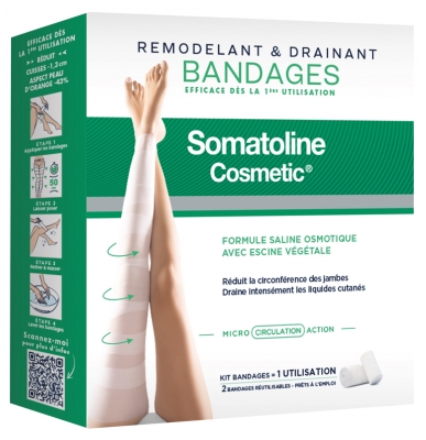 Somatoline Cosmetic Kit di Rimodellamento e Drenaggio 2 Bende