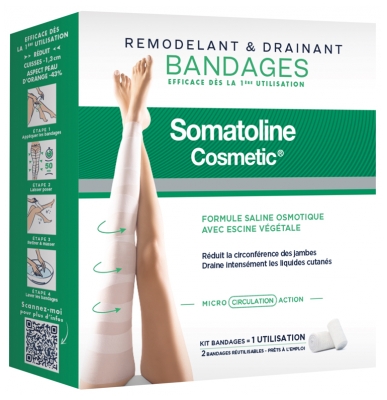 Somatoline Cosmetic Preoblikovalni & Drenirni Komplet 2 Povoji