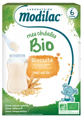 Modilac My Organic Cereals From 6 Months Biscuity 250g