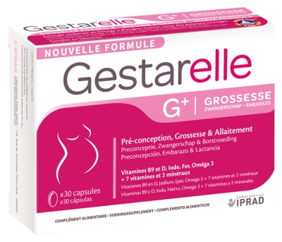 Laboratoires IPRAD Gestarelle G+ Grossesse 30 Capsule