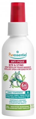 Puressentiel Anti-Pique Spray Répulsif Peaux Sensibles 100 ml