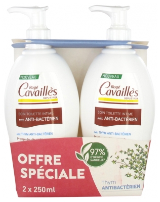 Rogé Cavaillès Intim-Toilettenpflege mit Antibakterieller 2 x 250 ml Packung