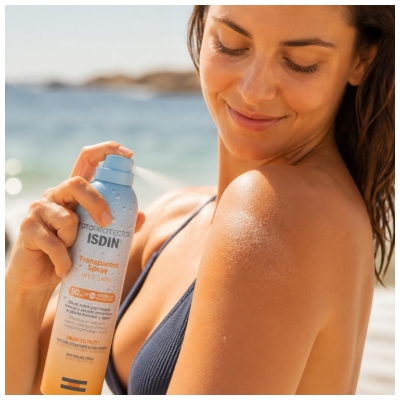 Isdin Fotoprotector Spray Transparent Wet Skin SPF50 250 ml