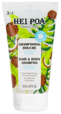 Hei Poa 3in1 Hair and Body Shampoo With Coconut Pulp 150 ml