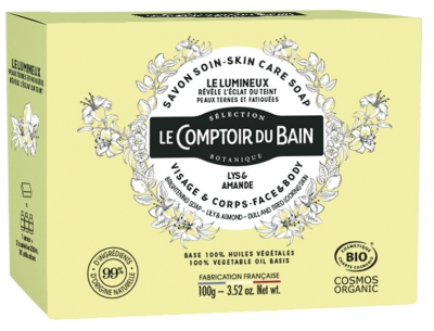 Le Comptoir du Bain Le Lumineux Sapone Organico per Viso e Corpo 100 g