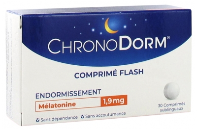 Laboratoires IPRAD ChronoDorm Mélatonine 1,9 mg 30 Comprimés Sublinguaux