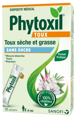 Sanofi Phytoxil Toux Sèche et Grasse 12 Sachets