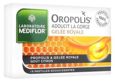 Médiflor Oropolis Royal Jelly Liquid Heart 16 Soothing Lozenges (to consume preferably before the end of 09/2022)