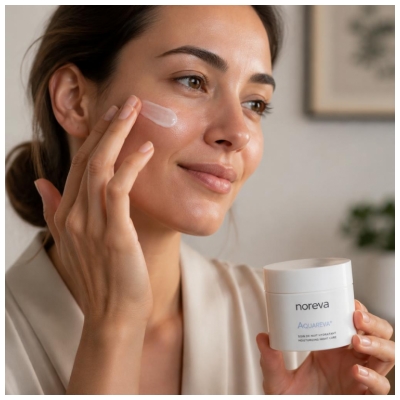 Noreva Aquareva Intensyviai Drėkinanti Naktinė Priežiūra 24H 50 ml