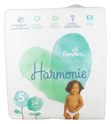 Pampers Harmonie 24 Couches Taille 5 (11+ kg)