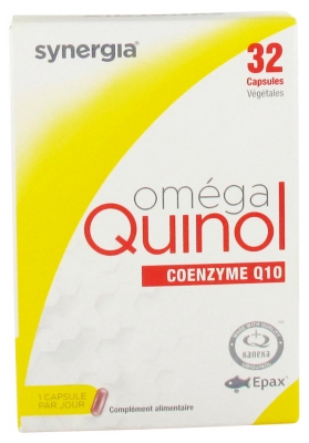 Synergia Oméga Quinol 32 Capsules Végétales