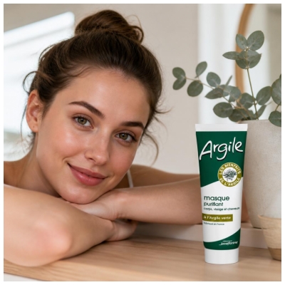 Juvaflorine Masque Purifiant à l'Argile Verte 300 g