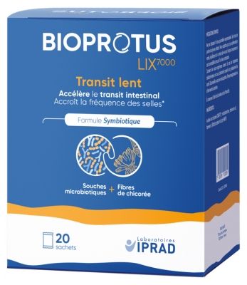 Laboratoires IPRAD Bioprotus LIX 7000 Transit Lent 20 Sachets